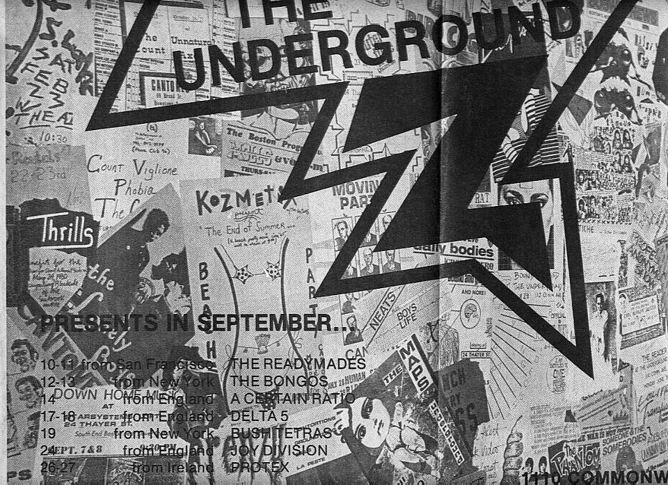 The Underground Club – Allston, MA  1980 – 81